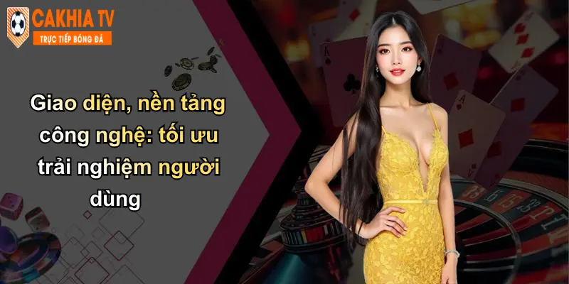 Giao diện, nền tảng công nghệ: tối ưu trải nghiệm người dùng