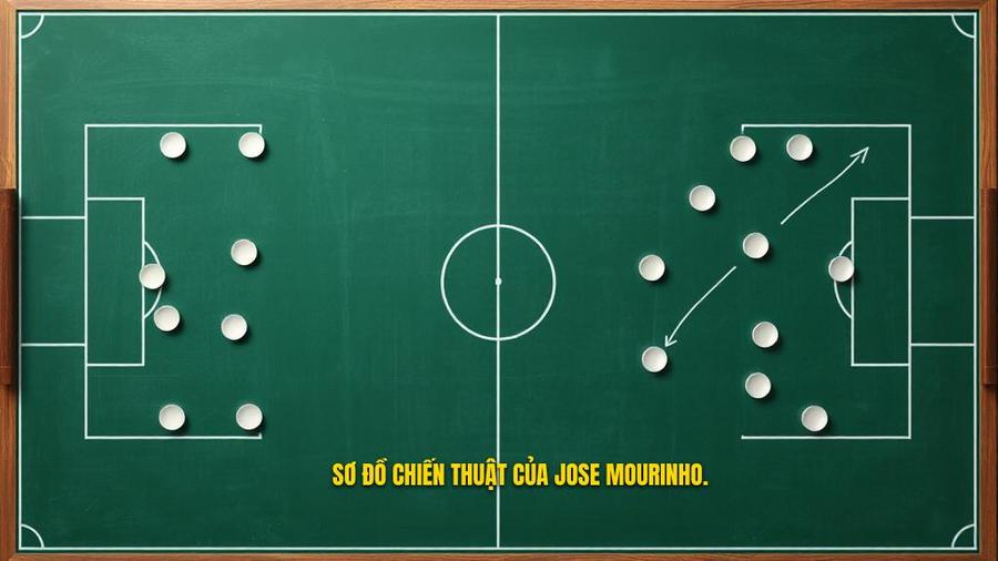 Sơ đồ chiến thuật Jose Mourinho qua các thời kỳ