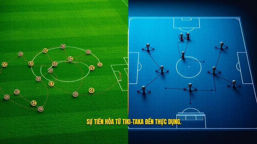 Sự tiến hóa qua các thời kỳ: Từ Tiki-taka đến sự thực dụng hiện đại