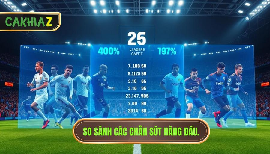 Bảng so sánh các chân sút hàng đầu đương đại